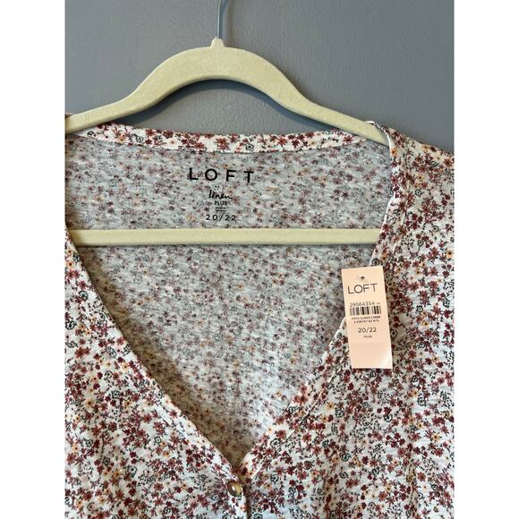 Loft Linen Plus Size Top - Picture 3 of 4